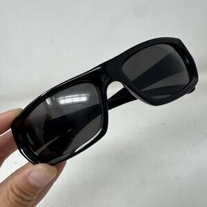 Dragon Alliance Chrome Polished Black Frame Wrap Rectangle Sunglasses Japan